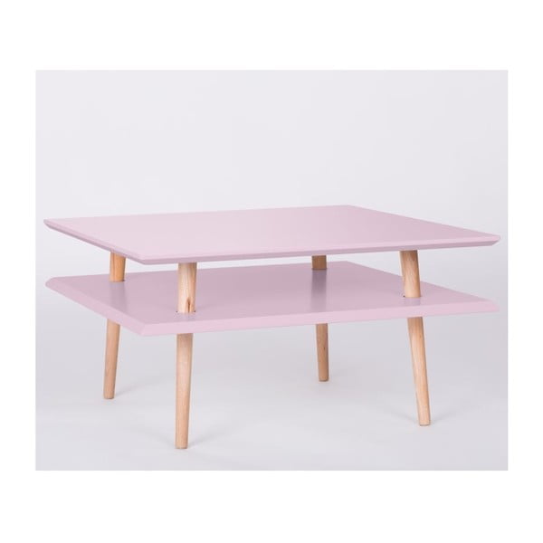 UFO Square Pink kafijas galdiņš, 68 cm (platums) un 35 cm (augstums)