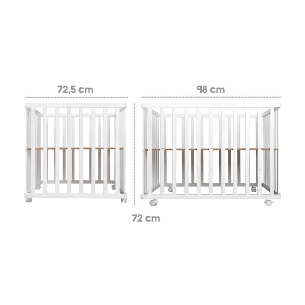 Balta bērnu sētiņa 100x75 cm Sternenzauber – Roba-image-3