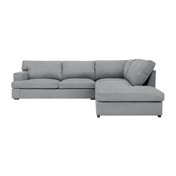 Windsor & Co Dīvāni Daphne pelēks stūra dīvāns, labais stūris