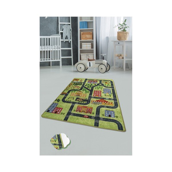 Bērnu paklājs Green Small Town 140 x 190 cm-image-1