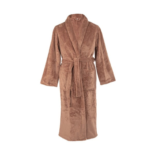 Brūns mikroplīša halāts L/XL Pippa – Tiseco Home Studio