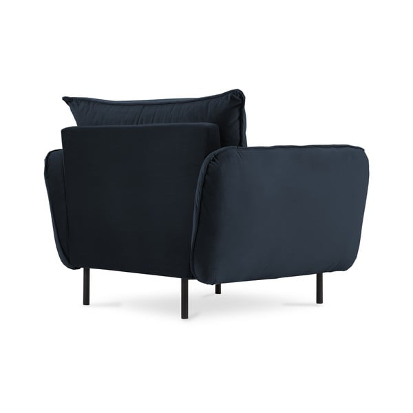 Tumši zils samta krēsls Vienna – Cosmopolitan Design-image-3