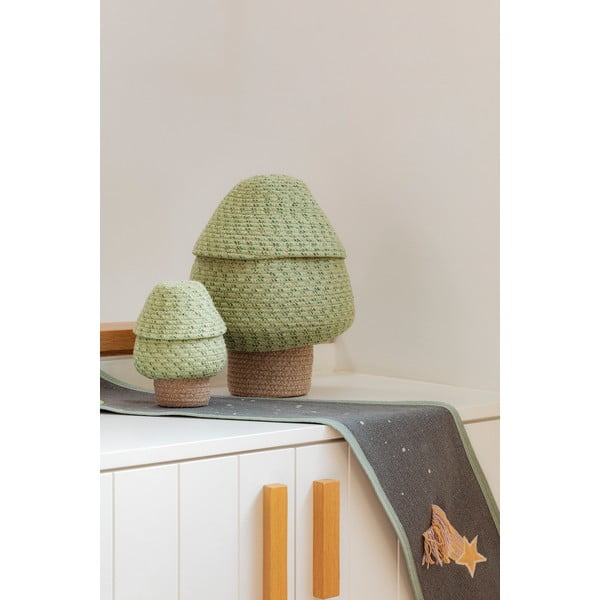 Zaļš tekstila bērnu rotaļlietu grozs ø 25x36 cm Big Tree – Lorena Canals-image-1