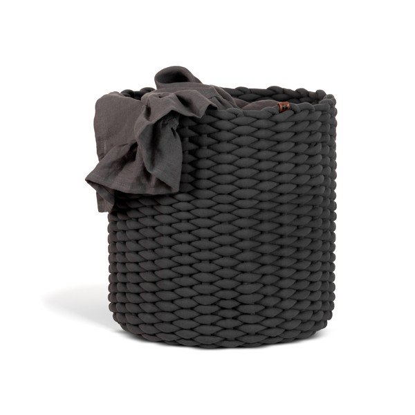 Tekstila uzglabāšanas grozs ø 40x40 cm Peach Skin Round XL – Bigso-image-4