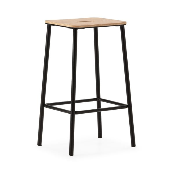 Melnas bāra taburetes (2 gab.) (sēdekļa augstums 65 cm) Abba – Marckeric