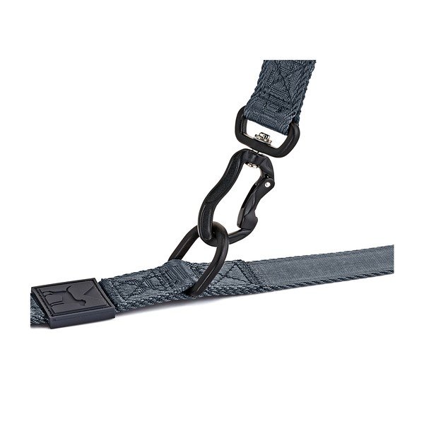 Tumši pelēka noņemama pavada garums 200 cm Modena Asphalt 25 mm – MiaCara-image-2