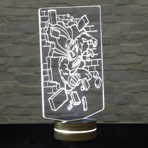 3D galda lampa Supermens