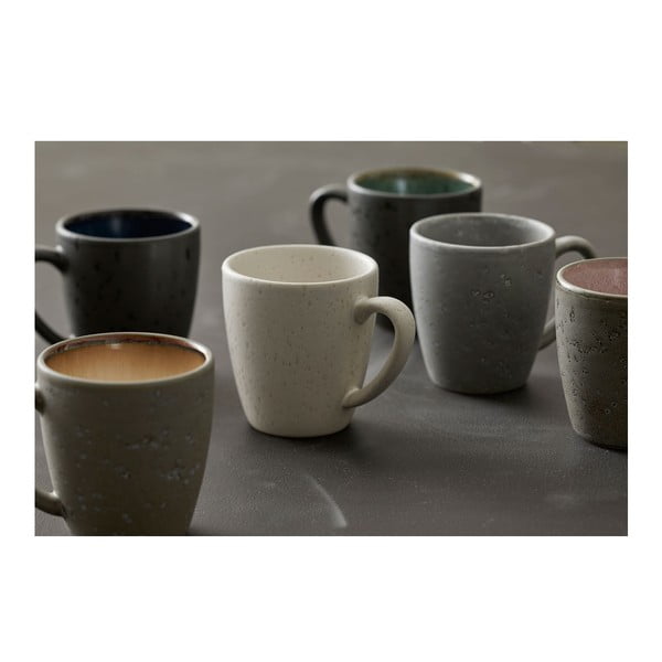 Zaļa/melna keramikas krūze 190 ml Gastro Green/Black – Bitz-image-1