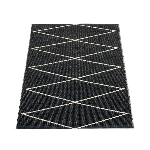 Melns iekštelpu un āra paklājs 70x100 cm Max Black – Pappelina
