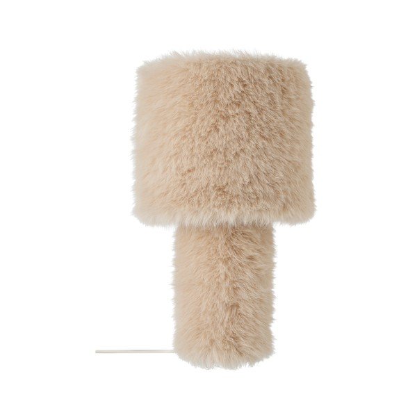 Krēmkrāsas tekstila galda lampa (augstums 46 cm) Fay – Ellos Home