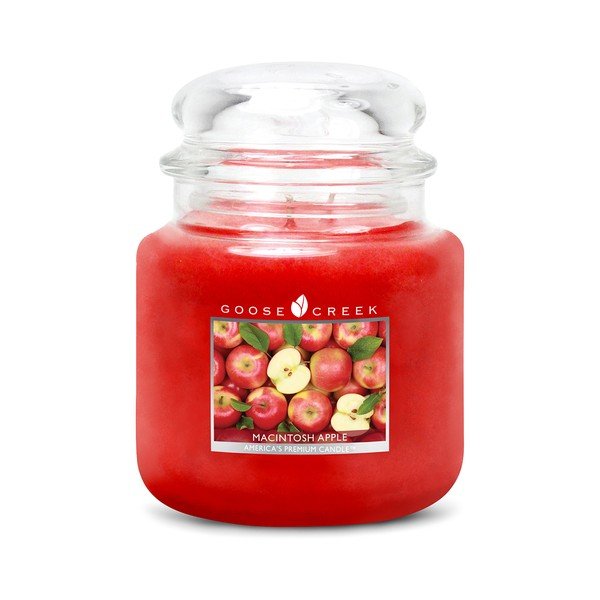Aromatizēta svece stikla burciņā Goose Creek Red Apple, 75 degšanas stundas