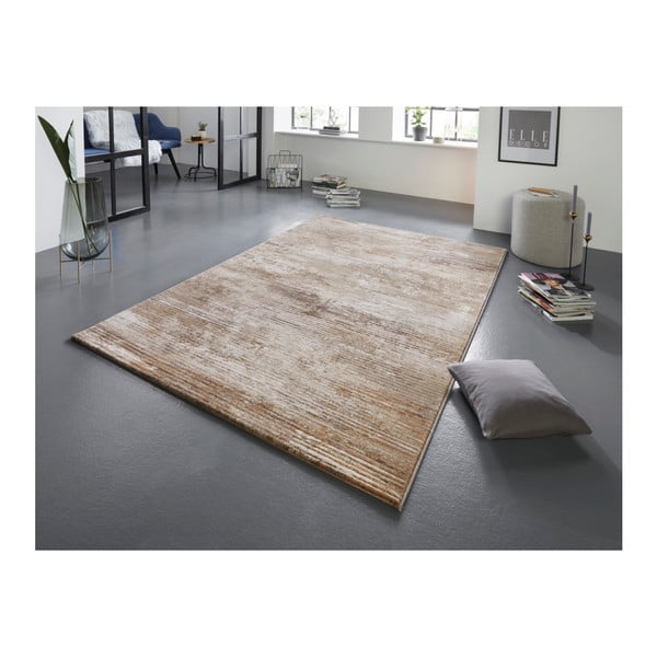 Brūns un krēmkrāsas paklājs Elle Decoration Arty Trappes, 160 x 230 cm-image-1