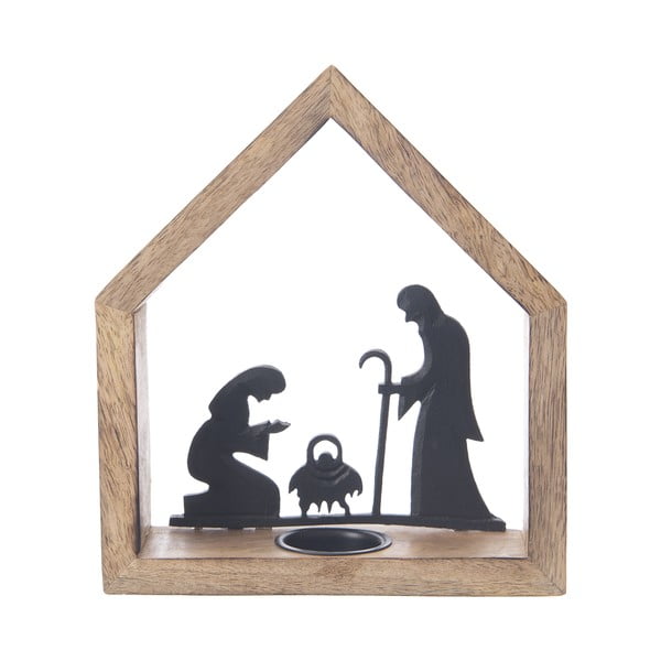 Koka svečturis ar Ziemassvētku motīvu – Dakls