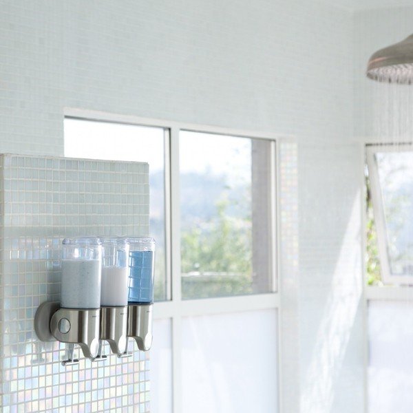 Sienas nerūsējošā tērauda ziepju dozators sudraba krāsā 1,32 l – simplehuman-image-3