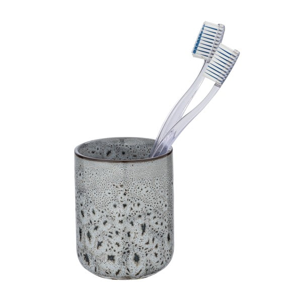 Pelēks keramikas trauks zobu birstēm Wenko Oviedo-image-2