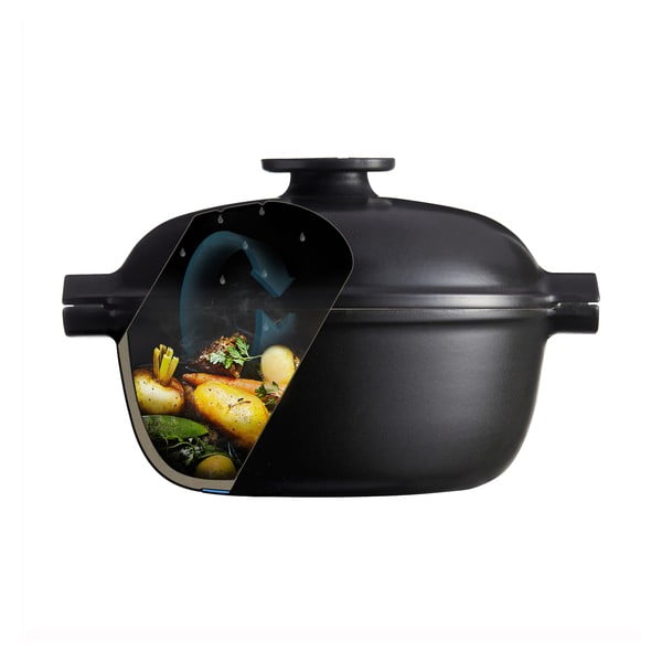 Piparu melns ovāls trauks ar vāku Emile Henry Delight, 2,5 l-image-4