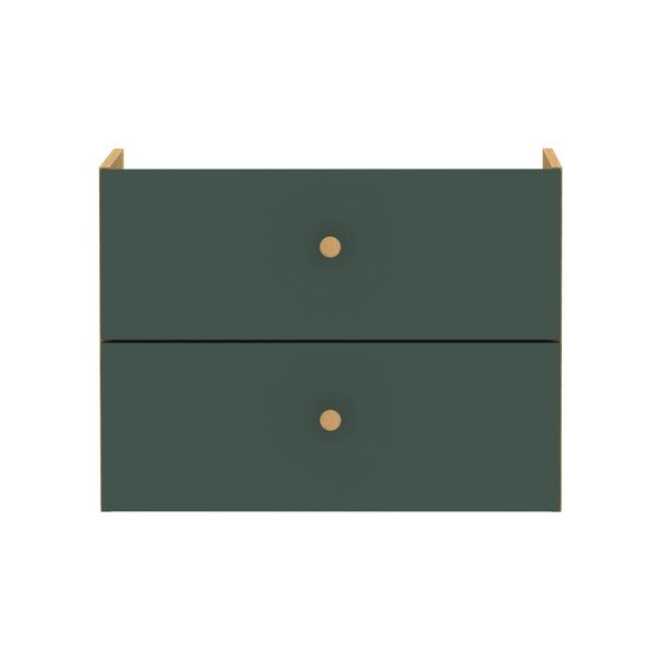 Tumši zaļa moduļu plauktu sistēma ar atvilktnēm 43x33 cm Z Cube – Tenzo-image-2