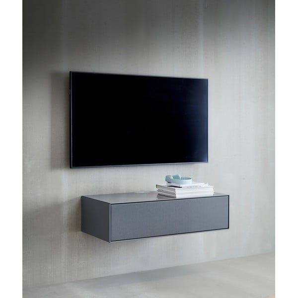 Pelēks TV galds 91x24 cm Edge by Hammel – Hammel Furniture-image-1