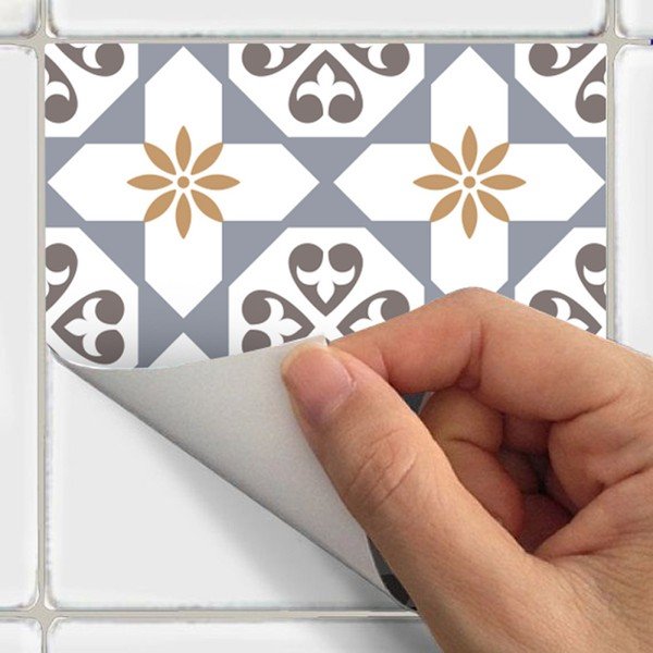 24 uzlīmju komplekts Ambiance Tiles Beige-image-3
