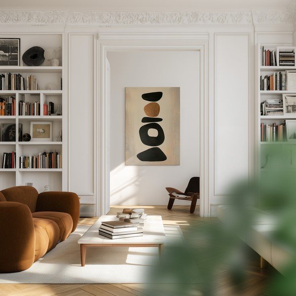 Drukāta glezna uz audekla 70x100 cm Stones – Styler-image-2