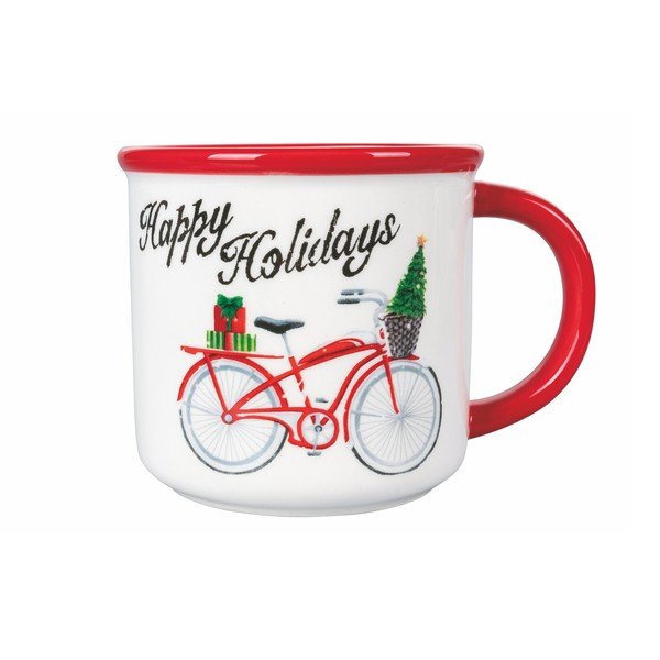 Ziemassvētku krūze no dolomīta VDE Tivoli 1996 Xmas Bike, 480 ml-image-1