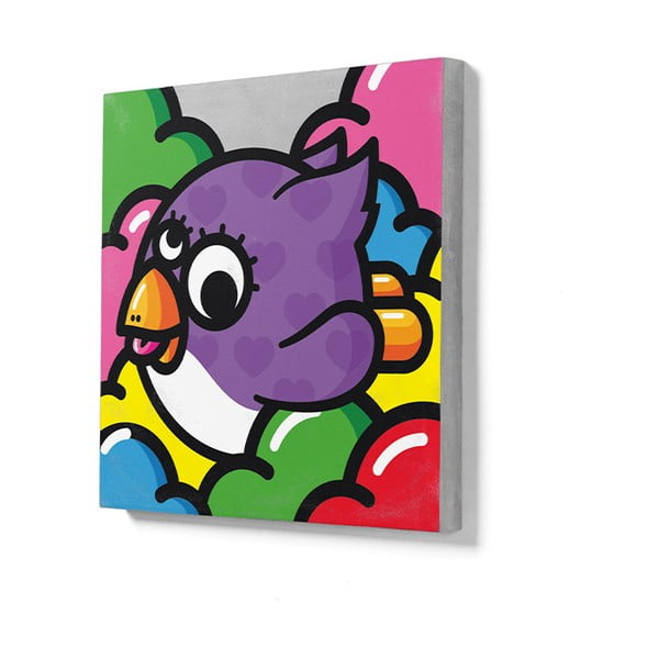 Betona sienas gleznojums Lyon Béton Volante Violette, 50 x 50 cm-image-1