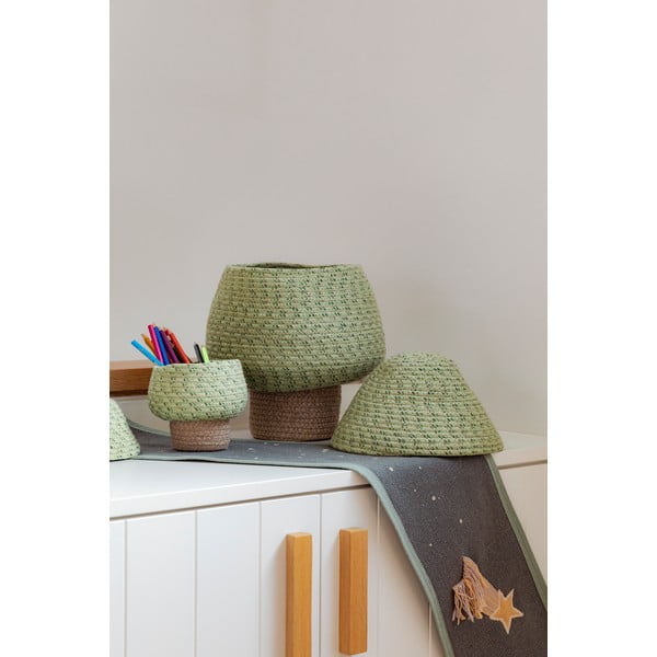 Zaļš tekstila bērnu rotaļlietu grozs ø 25x36 cm Big Tree – Lorena Canals-image-4