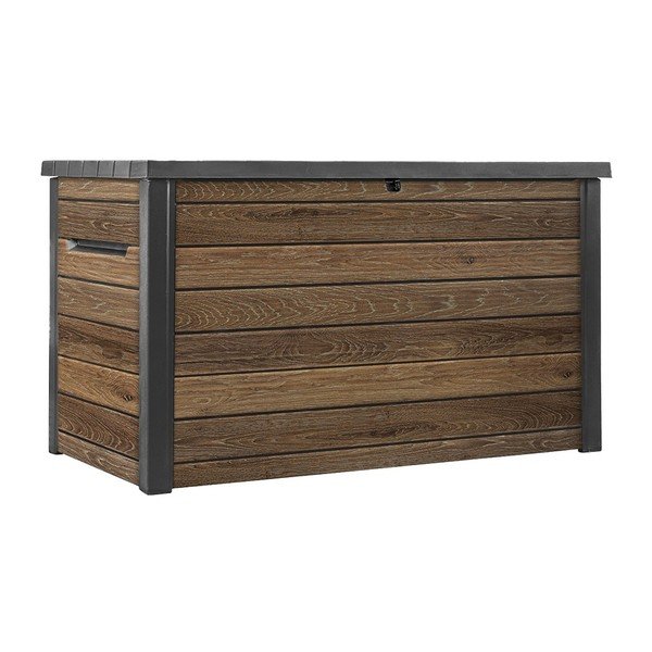 Brūna plastmasas dārza uzglabāšanas kaste Signature – Keter