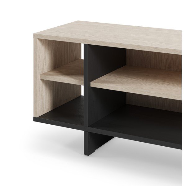 Melns TV galdiņš 160x44x36 cm Cequoia – Marckeric-image-4