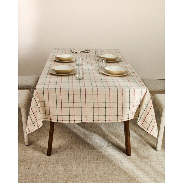 Žakarda rokām darināts galdauts 150x250 cm Aldelie – Kave Home-image-3