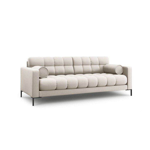 Bēšs salokāms dīvāns ar uzglabāšanas vietu 222 cm Bali – Cosmopolitan Design-image-3
