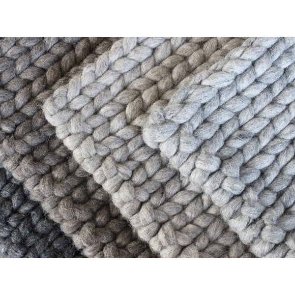 Tērauda pelēks pīts vilnas paklājs Wooldot Ball Rugs, 170 x 240 cm-image-3
