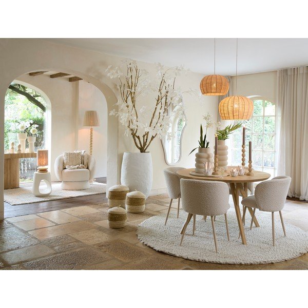 Mango masīvkoka apaļš ēdamgalds ø 120 cm Quenza – Light & Living-image-2