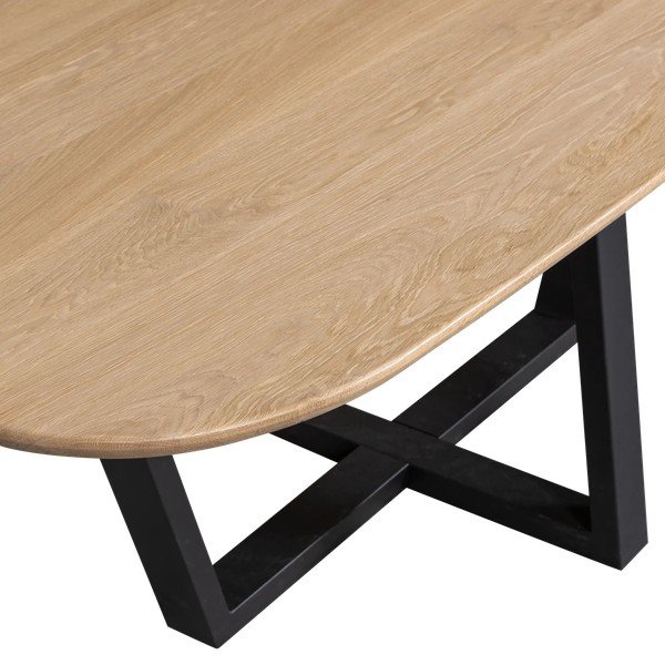Ēdamgalds ar ozola masīvkoka galda virsmu 100x220 cm Tablo – WOOOD-image-3