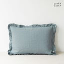 Lina spilvendrāna 40x40 cm Blue Fog – Linen Tales