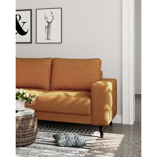 Oranžs stūra dīvāns (kreisais stūris) Fynn – Ghado-image-4