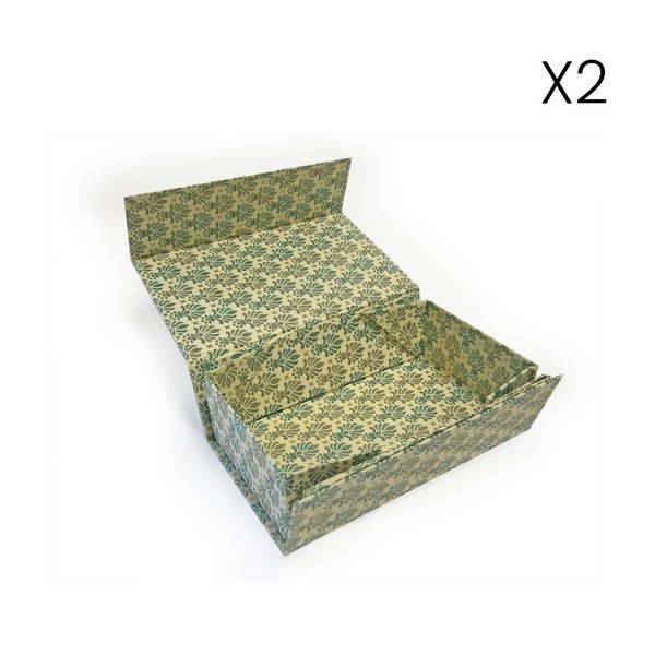 Dāvanu kastes (2 gab.) 20x36 cm Lilies – Kartos-image-1