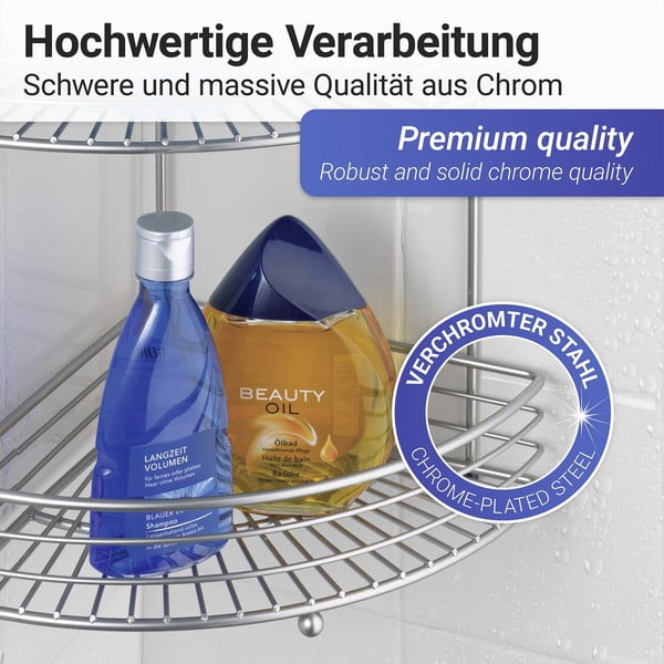 Stūra vannas istabas plaukts Wenko Milano-image-4