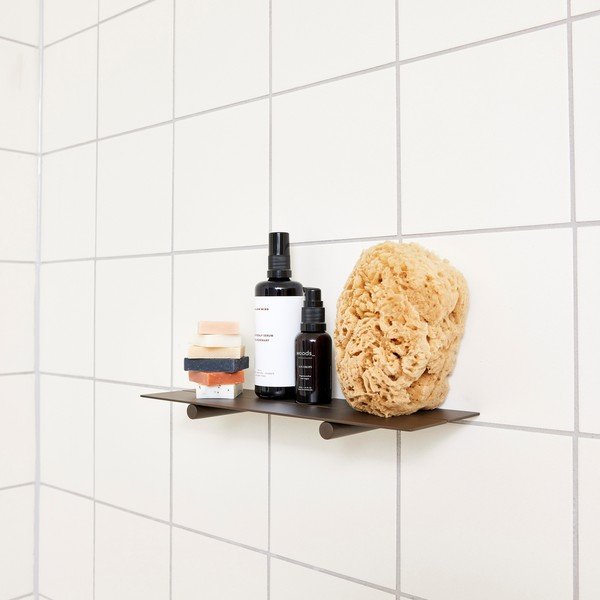 Brūns sienas vannas istabas plaukts no nerūsējošā tērauda Pieni – OYOY Living Design-image-1
