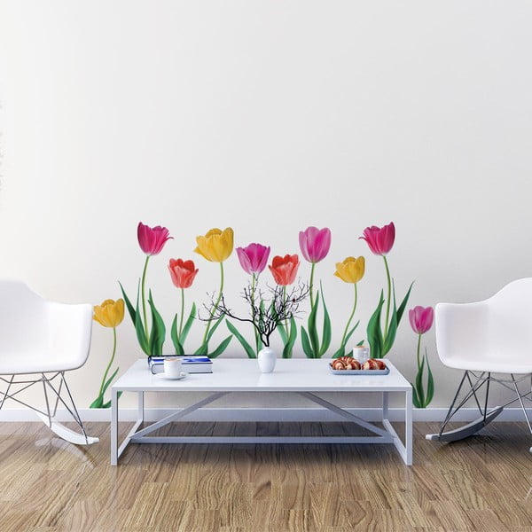 Ambiance Spring Tulips sienas uzlīmju komplekts