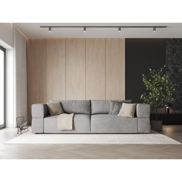 Gaiši pelēks dīvāns 248 cm Esther – Milo Casa-image-1