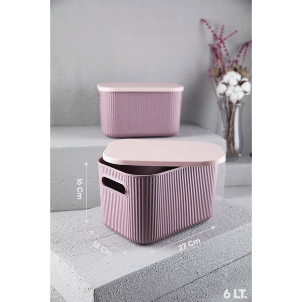 Plastmasas uzglabāšanas kaste ar vāku – Mioli Decor-image-1