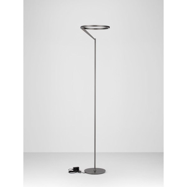 Sudraba krāsas alumīnija LED stāvlampa ar regulējamu spilgtumu (augstums 168 cm) Tilia – Nova Luce-image-4