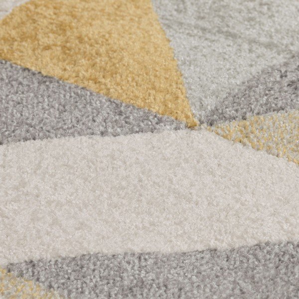 Pelēks un dzeltens paklājs Flair Rugs Urban Triangle, 133 x 185 cm-image-1