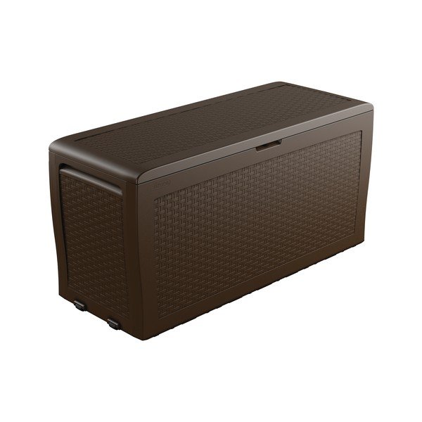 Tumši brūna plastmasas dārza uzglabāšanas kaste Samoa – Keter-image-2