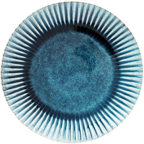 Zils keramikas šķīvis Kare Design Mustique Rim, ⌀ 29 cm