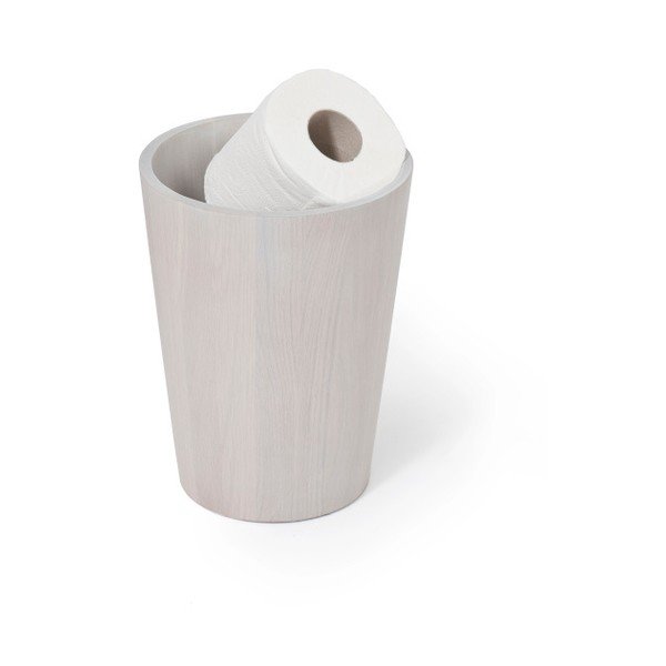 Pelēks ozolkoka atkritumu grozs Wireworks Mezza-image-1