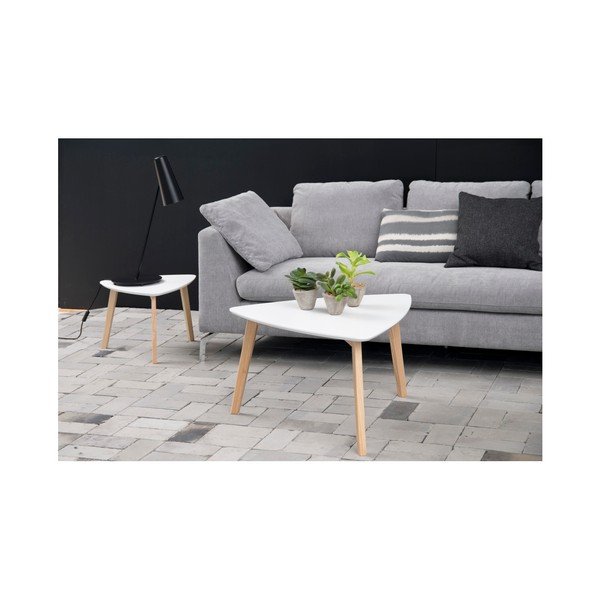 Balts Actona Vitis kafijas galdiņš, augstums 36 cm-image-3