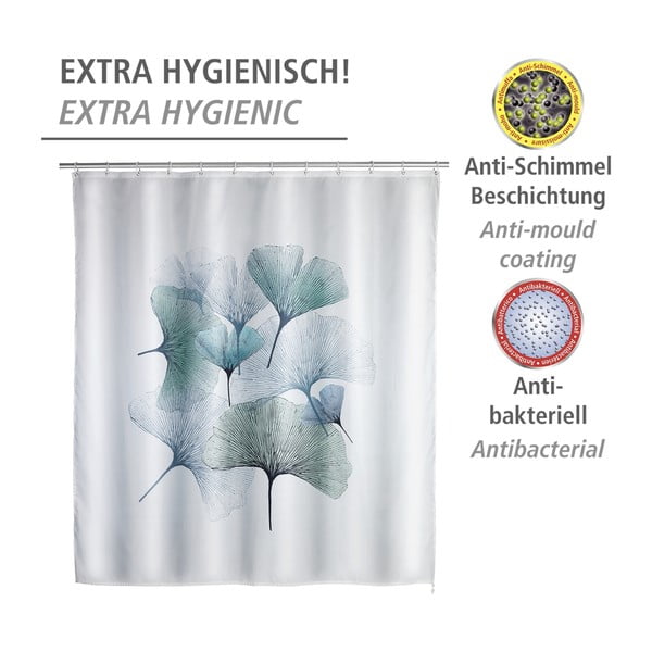 Mazgājams dušas aizkars Wenko Ginkgo, 180 x 200 cm-image-4