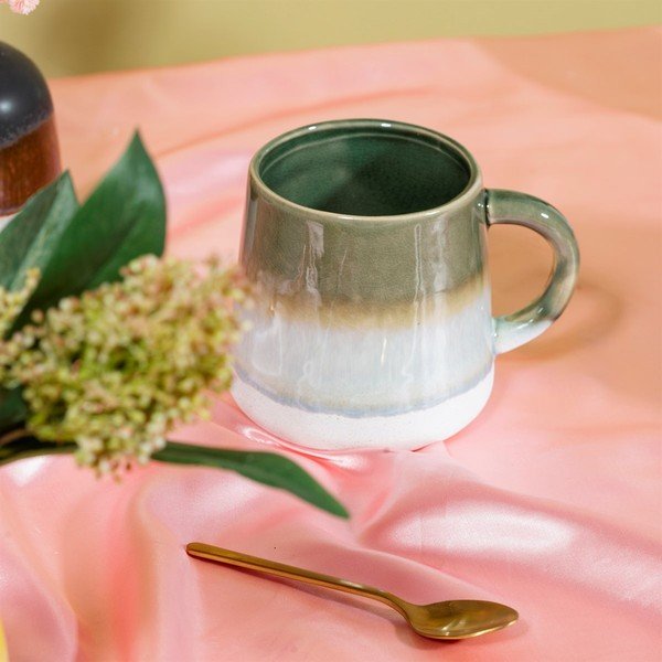 Zaļa keramikas krūze Sass & Belle Mojave, 450 ml-image-1